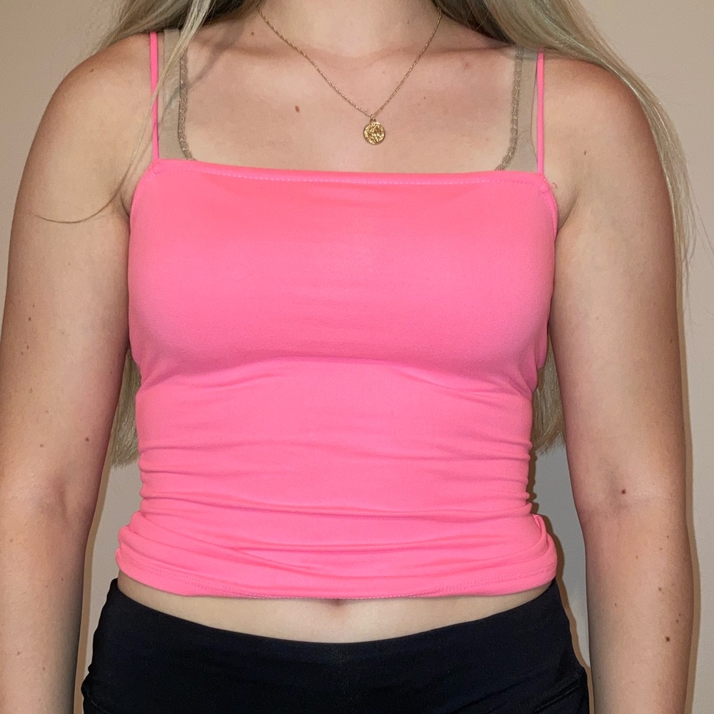 Neon Pink Tank Top